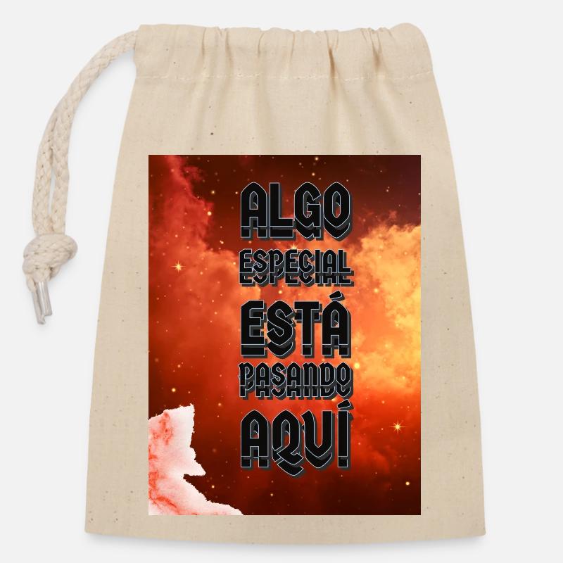 Christian Thought - Closable cotton gift bag (14x20cm) - nature