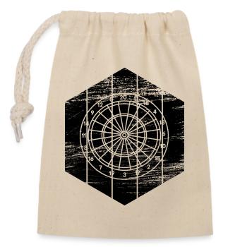 Cible - Sac cadeau en coton avec cordon (14 x 20 cm) - nature - Devant