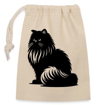 Perserkatze - Perser - Verschließbarer Geschenkbeutel aus Baumwolle (14x20cm) - Natur - Vorne