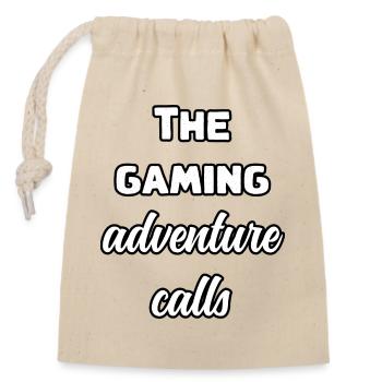 Epic Gaming Adventure Awaits Fantasy Quest	 - Closable cotton gift bag (14x20cm) - nature - Front