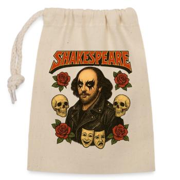 Shakespeare Rock Star - Closable cotton gift bag (14x20cm) - nature - Front
