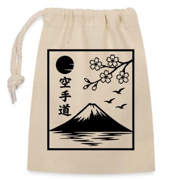 Katate Landscape - Closable cotton gift bag (14x20cm) - nature - Front