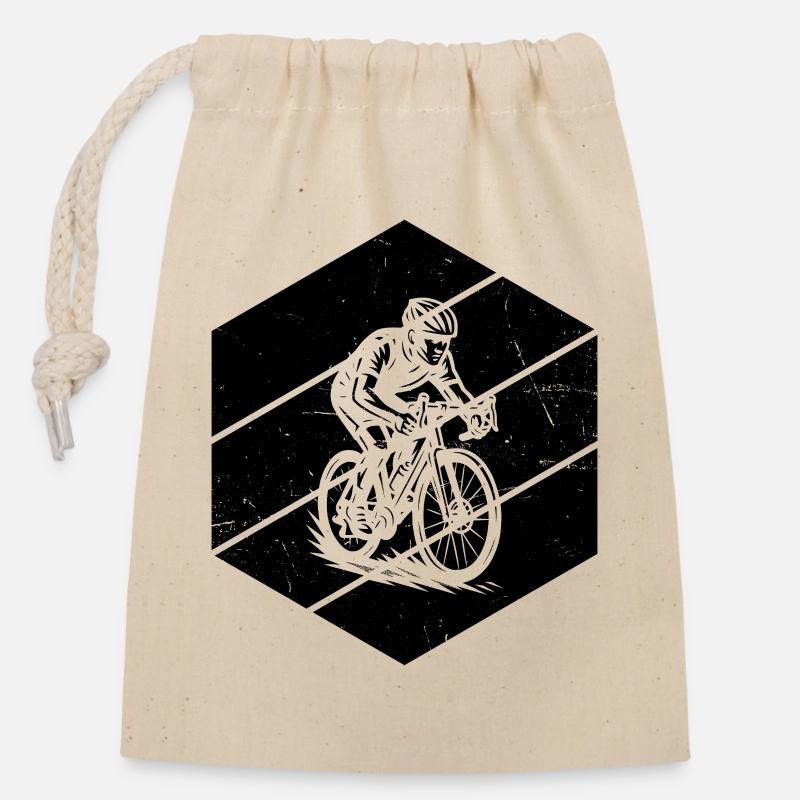 Déclaration pour tous les vélos de route - Sac cadeau en coton avec cordon (14 x 20 cm) - nature