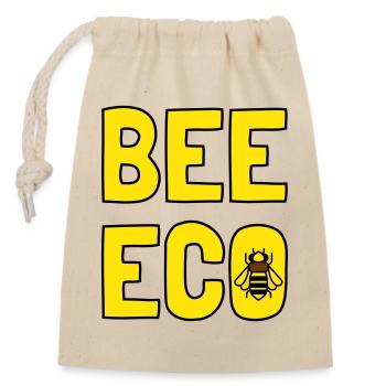 Bee Eco Bee Yellow Pollen - Closable cotton gift bag (14x20cm) - nature - Front