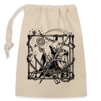 La clé était toujours à toi Chemise gothique dark art - Sac cadeau en coton avec cordon (14 x 20 cm) - nature - Devant