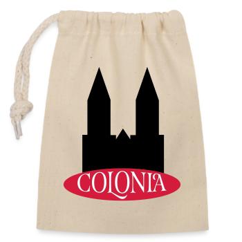 Cologne - Closable cotton gift bag (14x20cm) - nature - Front