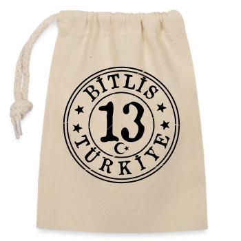 Bitlis 13 Vintage - Verschließbarer Geschenkbeutel aus Baumwolle (14x20cm) - Natur - Vorne