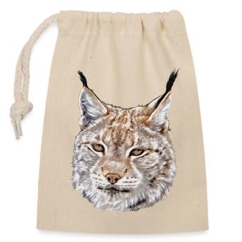 ELBA Head - Closable cotton gift bag (14x20cm) - nature - Front