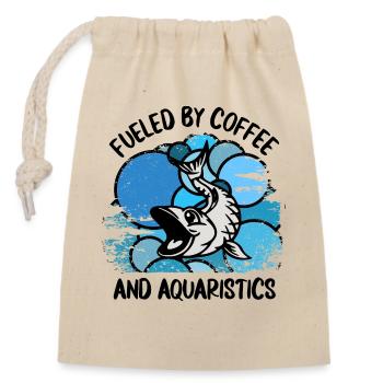 Aquarium Aquarists Fish Ornamental fish Aquaristics - Closable cotton gift bag (14x20cm) - nature - Front