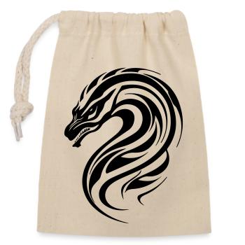 Rascasse Tribal - Sac cadeau en coton avec cordon (14 x 20 cm) - nature - Devant