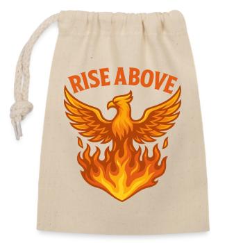 Motif Phénix S’Élever Au-dessus Du Feu - Sac cadeau en coton avec cordon (14 x 20 cm) - nature - Devant