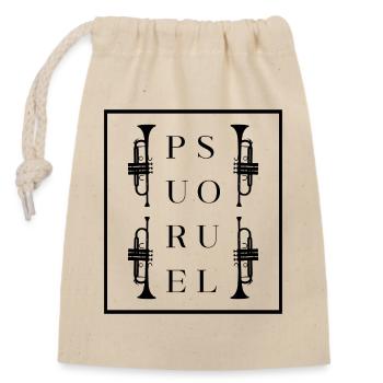 Pure Soul Trumpet - Verschließbarer Geschenkbeutel aus Baumwolle (14x20cm) - Natur - Vorne