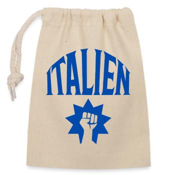 Italie - Sac cadeau en coton avec cordon (14 x 20 cm) - nature - Devant