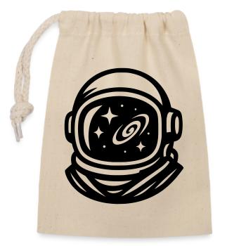 Astronaut  - Verschließbarer Geschenkbeutel aus Baumwolle (14x20cm) - Natur - Vorne
