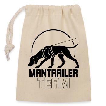 Vizsla Mantrailer Team Hundesport Hunde Wilsigns - Verschließbarer Geschenkbeutel aus Baumwolle (14x20cm) - Natur - Vorne