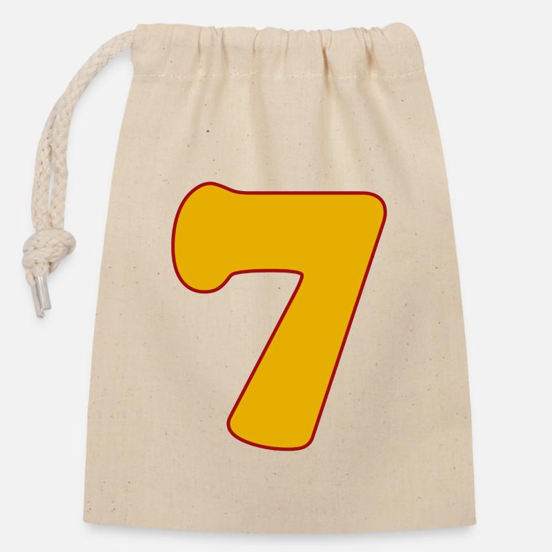 7 - Closable cotton gift bag (14x20cm) - nature