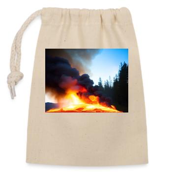Magma Madness - Closable cotton gift bag (14x20cm) - nature - Front