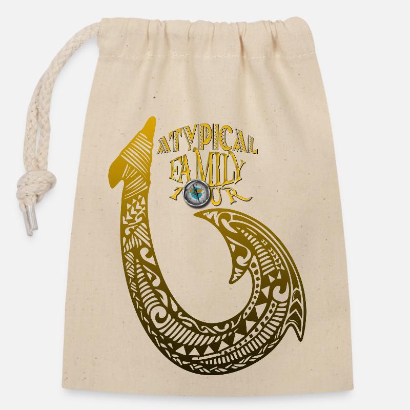 A.F.T Hook - Closable cotton gift bag (14x20cm) - nature