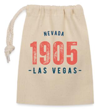 Las Vegas 1905 - Sac cadeau en coton avec cordon (14 x 20 cm) - nature - Devant