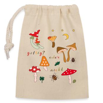 Fungi - Closable cotton gift bag (14x20cm) - nature - Front