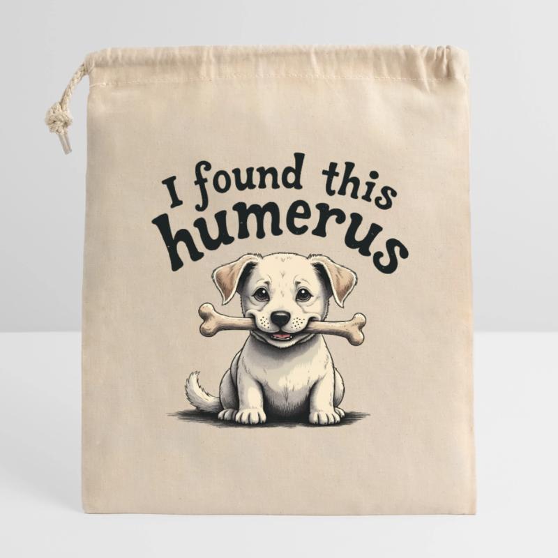 I found this humerus Closable cotton gift bag (14x20cm)