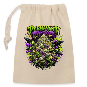 Graffiti au marqueur permanent - Sac cadeau en coton avec cordon (14 x 20 cm) - nature - Devant