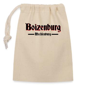 Boizenburg - Verschließbarer Geschenkbeutel aus Baumwolle (14x20cm) - Natur - Vorne