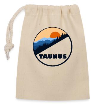 Taunus - Verschließbarer Geschenkbeutel aus Baumwolle (14x20cm) - Natur - Vorne