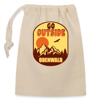 Odenwald - Verschließbarer Geschenkbeutel aus Baumwolle (14x20cm) - Natur - Vorne