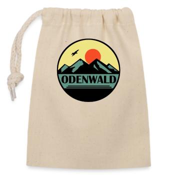 Odenwald - Verschließbarer Geschenkbeutel aus Baumwolle (14x20cm) - Natur - Vorne