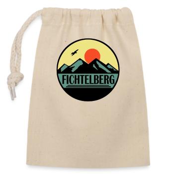 Fichtelberg - Verschließbarer Geschenkbeutel aus Baumwolle (14x20cm) - Natur - Vorne