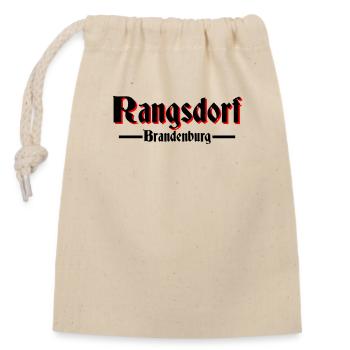 Rangsdorf - Verschließbarer Geschenkbeutel aus Baumwolle (14x20cm) - Natur - Vorne