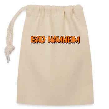 Bad Nauheim - Verschließbarer Geschenkbeutel aus Baumwolle (14x20cm) - Natur - Vorne