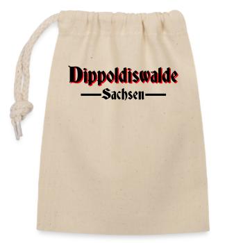 Dippoldiswalde - Verschließbarer Geschenkbeutel aus Baumwolle (14x20cm) - Natur - Vorne