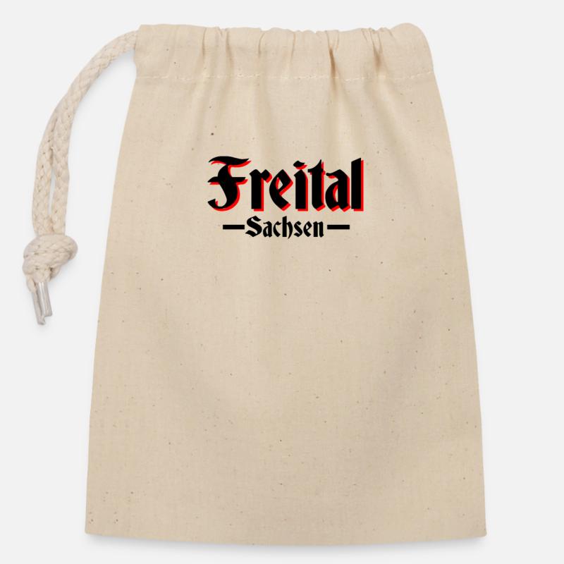 Freital - Verschließbarer Geschenkbeutel aus Baumwolle (14x20cm) - Natur