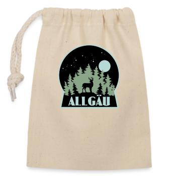 Allgäu - Verschließbarer Geschenkbeutel aus Baumwolle (14x20cm) - Natur - Vorne