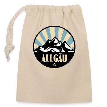 Allgäu - Verschließbarer Geschenkbeutel aus Baumwolle (14x20cm) - Natur - Vorne