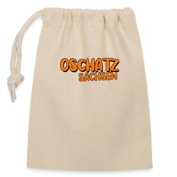 Oschatz - Verschließbarer Geschenkbeutel aus Baumwolle (14x20cm) - Natur - Vorne