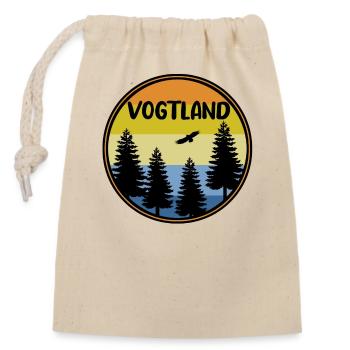 Vogtland - Verschließbarer Geschenkbeutel aus Baumwolle (14x20cm) - Natur - Vorne