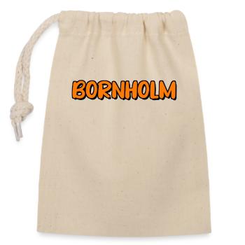 Bornholm - Verschließbarer Geschenkbeutel aus Baumwolle (14x20cm) - Natur - Vorne