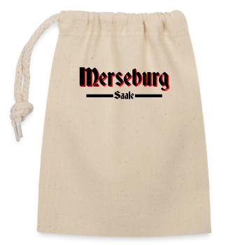 Merseburg - Verschließbarer Geschenkbeutel aus Baumwolle (14x20cm) - Natur - Vorne