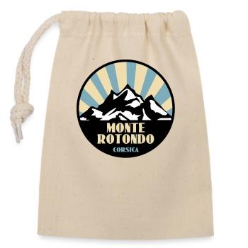 Monte Rotondo Korsika - Verschließbarer Geschenkbeutel aus Baumwolle (14x20cm) - Natur - Vorne