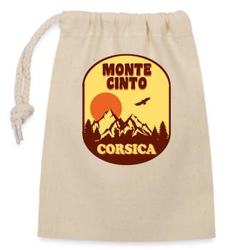 Monte Cinto Corsica - Closable cotton gift bag (14x20cm) - nature - Front