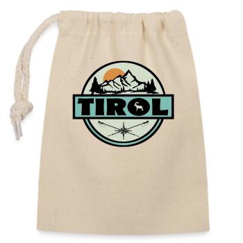 Tirol - Verschließbarer Geschenkbeutel aus Baumwolle (14x20cm) - Natur - Vorne