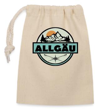 Allgäu - Verschließbarer Geschenkbeutel aus Baumwolle (14x20cm) - Natur - Vorne
