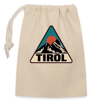 Tirol - Verschließbarer Geschenkbeutel aus Baumwolle (14x20cm) - Natur - Vorne
