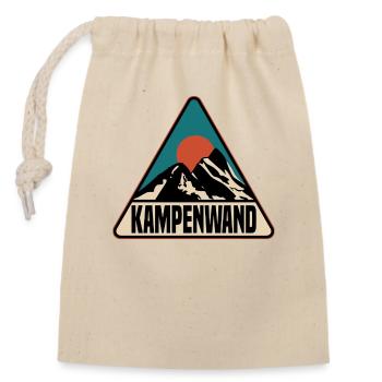 Kampenwand - Verschließbarer Geschenkbeutel aus Baumwolle (14x20cm) - Natur - Vorne
