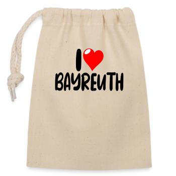 Bayreuth - Verschließbarer Geschenkbeutel aus Baumwolle (14x20cm) - Natur - Vorne