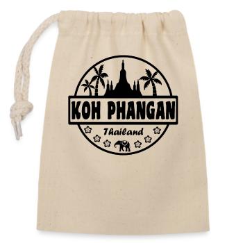 Koh Phangan Thailand - Verschließbarer Geschenkbeutel aus Baumwolle (14x20cm) - Natur - Vorne
