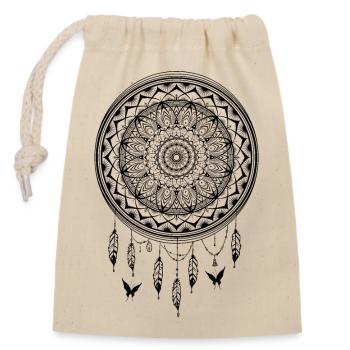 Continuez à rêver - Sac cadeau en coton avec cordon (14 x 20 cm) - nature - Devant